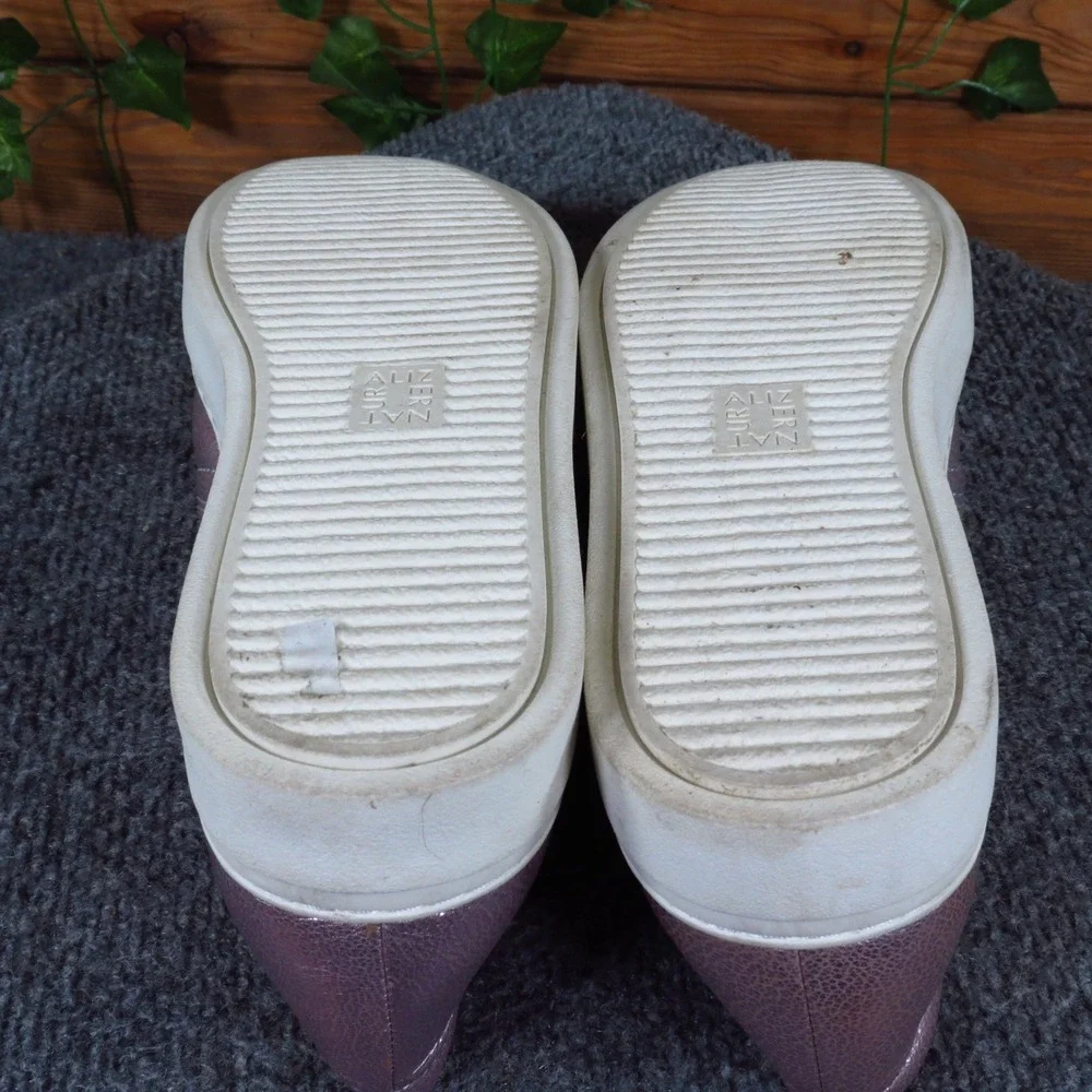 Naturalizer Carly2 Women Slip On Sneaker 10.5 Walking Shoe Metallic Mauve